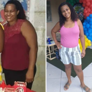 Rosa  antes e depois